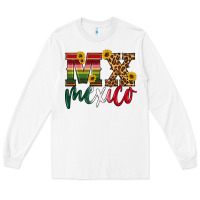White mexico Long Sleeve Tee - HRA Design Shop