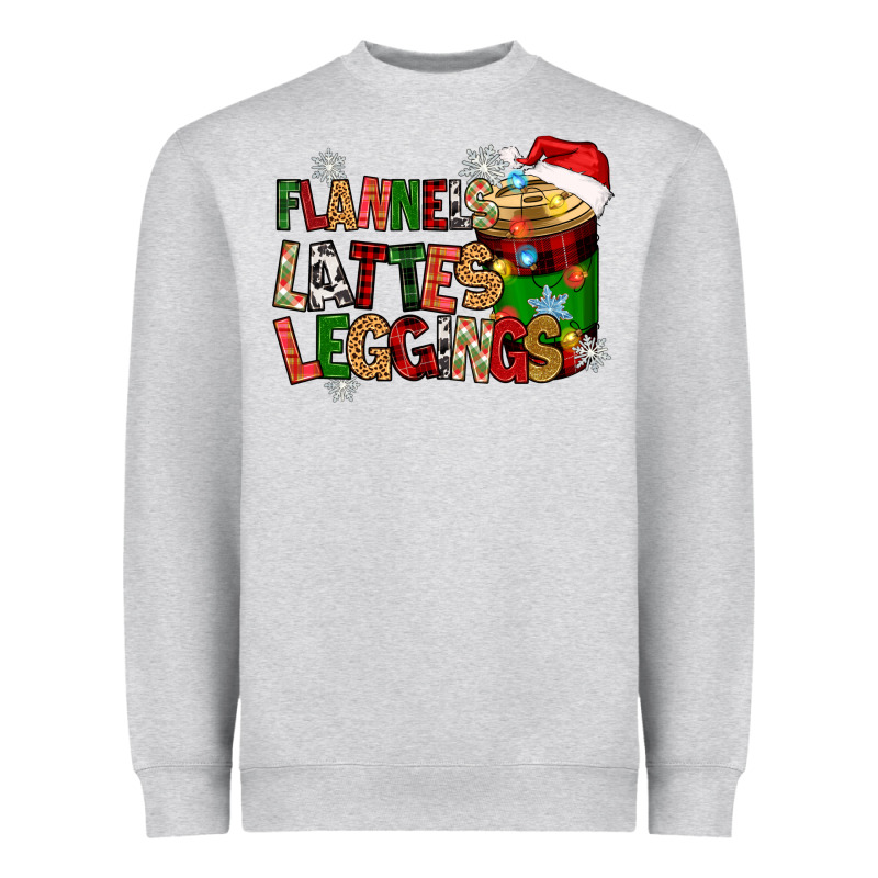Flannels Lattes Heavyweight Sweatshirt by Zillion Design Studio | Teevron