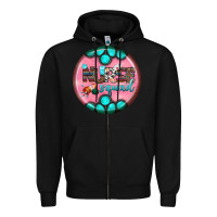 Black nurse round earrings 3 Zipper Hoodie - BundleAndBundleShop
