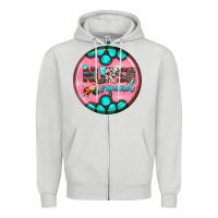 Dove Grey nurse round earrings 3 Zipper Hoodie - BundleAndBundleShop