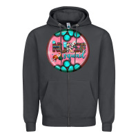 Smoke nurse round earrings 3 Zipper Hoodie - BundleAndBundleShop