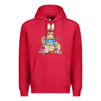 Cardinal easter bunny and eggs Premium Hoodie - AdoDesignShop