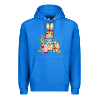 True Royal easter bunny and eggs Premium Hoodie - AdoDesignShop