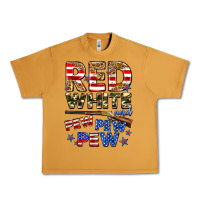 Peanut Butter red white and pew pew pew Urban Heavy Tee - Zillion Design Studio