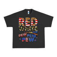 Pigment Black red white and pew pew pew Urban Heavy Tee - Zillion Design Studio