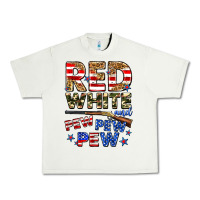 Pistachio red white and pew pew pew Urban Heavy Tee - Zillion Design Studio