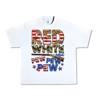 White red white and pew pew pew Urban Heavy Tee - Zillion Design Studio