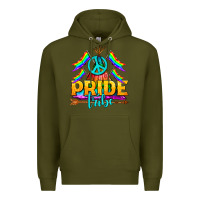 Army Green LGBTQ+ Pride Tribe Premium Hoodie - BundleAndBundleShop