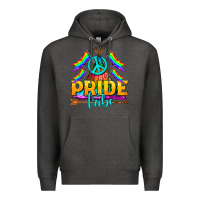 Charcoal Heather LGBTQ+ Pride Tribe Premium Hoodie - BundleAndBundleShop