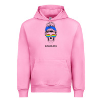 Fuchsia Pink Blue Glitter Rainbow Mom Skull Urban Hoodie - Bettercallsaul