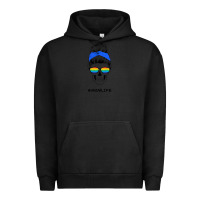 Pigment Black Blue Glitter Rainbow Mom Skull Urban Hoodie - Bettercallsaul