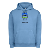 Pigment Pebble Blue Blue Glitter Rainbow Mom Skull Urban Hoodie - Bettercallsaul