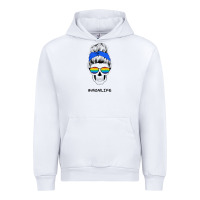 White Blue Glitter Rainbow Mom Skull Urban Hoodie - Bettercallsaul