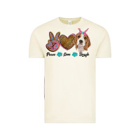 Vintage Arctic peace love beagle Vintage Tee - RanaPortraitStore