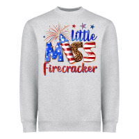 Heather Grey little miss firecracker billie wilder Heavyweight Sweatshirt - texasbilliewilder