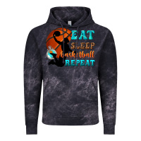 Cloud Black eat sleep basketball repeat Vintage Hoodie - texasbilliewilder