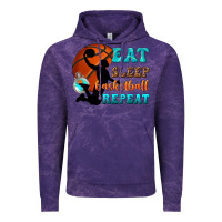 Cloud Purple eat sleep basketball repeat Vintage Hoodie - texasbilliewilder