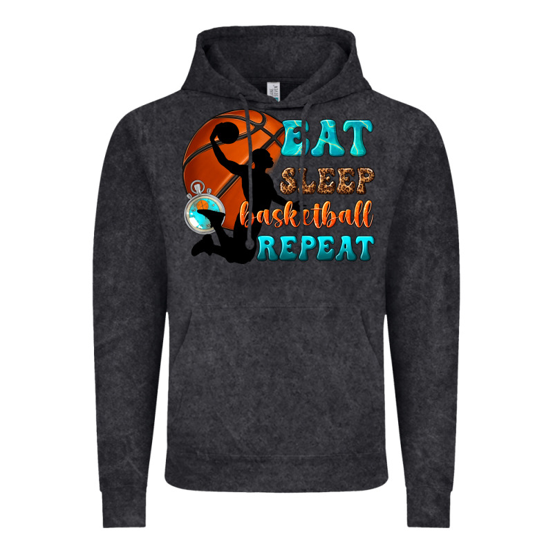 Eat Sleep Basketball Repeat Vintage Hoodie by texasbilliewilder | Teevron