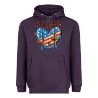 Plum faith family freedom Heavyweight Hoodie - MaliasSmallBusiness