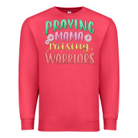 Cardinal prying mama raising warriors malia Premium Sweatshirt - MaliasSmallBusiness