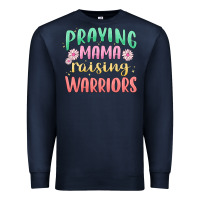 Navy prying mama raising warriors malia Premium Sweatshirt - MaliasSmallBusiness