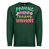 Sports Green prying mama raising warriors malia Premium Sweatshirt - MaliasSmallBusiness