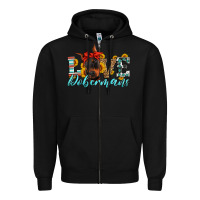 Black love dobermans Zipper Hoodie - Artiststas