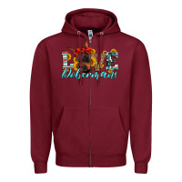 Burgundy love dobermans Zipper Hoodie - Artiststas