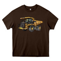 Chocolate Brown Mining Truck Heavy Core Tee - LillyAllenDesigns