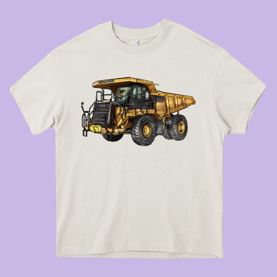 Mining Truck Heavy Core Tee Designed By Lillyallendesigns