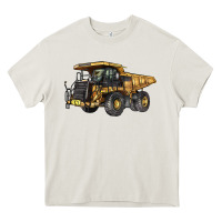 Cream Mining Truck Heavy Core Tee - LillyAllenDesigns