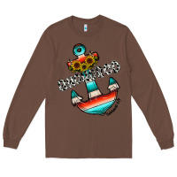 Chestnut anchored Long Sleeve Tee - CowhideDigitalArt