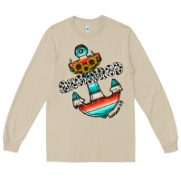 Mushroom anchored Long Sleeve Tee - CowhideDigitalArt