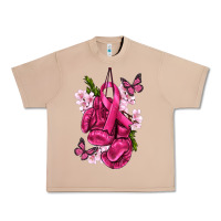 Burro Cancer Boxing Gloves with Ribbon Urban Heavy Tee - texasbilliewilder