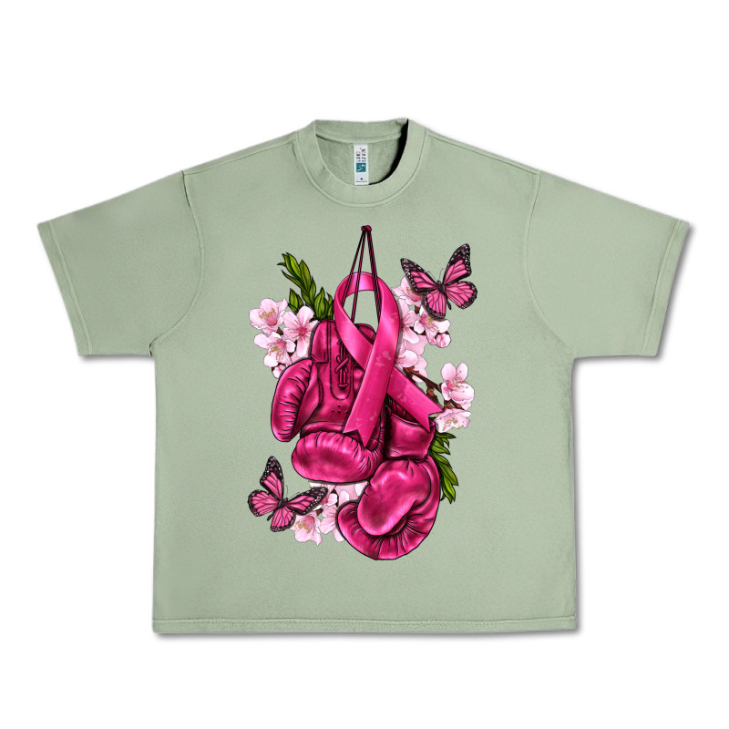 Cancer Boxing Gloves With Ribbon Urban Heavy Tee by texasbilliewilder | Teevron