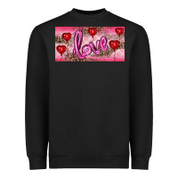 Black Valentine's Day Love Balloon Heart Balloons Heavyweight Sweatshirt - RanaPortraitStore