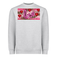 Valentine's Day Love Balloon Heart Balloons Heavyweight Sweatshirt | Teevron