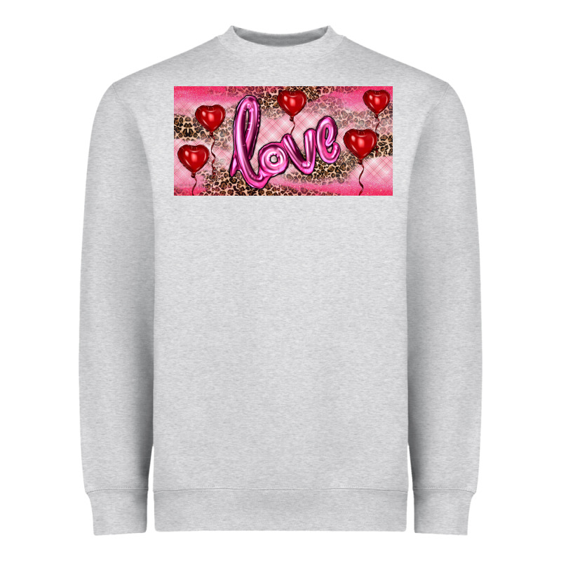 Valentine's Day Love Balloon Heart Balloons Heavyweight Sweatshirt by RanaPortraitStore | Teevron