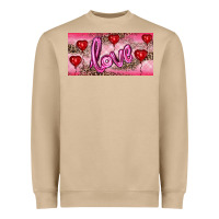 Mushroom Valentine's Day Love Balloon Heart Balloons Heavyweight Sweatshirt - RanaPortraitStore