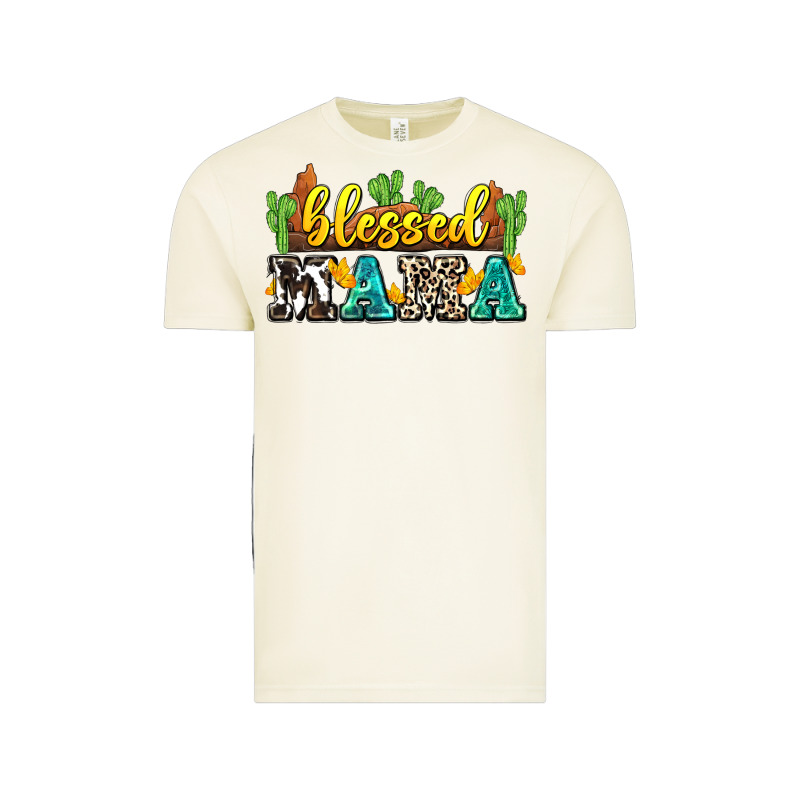 Blessed Mama Vintage Tee by Zillion Design Studio | Teevron