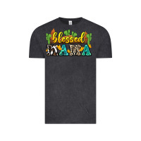 Vintage Black blessed mama Vintage Tee - Zillion Design Studio