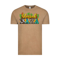 Vintage Coffee blessed mama Vintage Tee - Zillion Design Studio