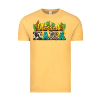 Vintage Mustard blessed mama Vintage Tee - Zillion Design Studio