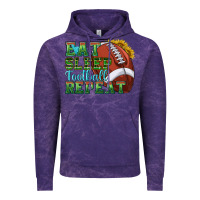 Cloud Purple eat sleep football repeat Vintage Hoodie - texasbilliewilder