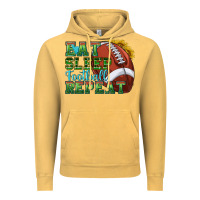 Vintage Mustard eat sleep football repeat Vintage Hoodie - texasbilliewilder