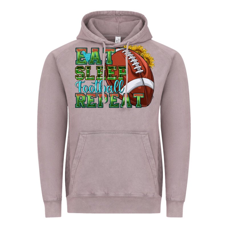 Eat Sleep Football Repeat Vintage Hoodie by texasbilliewilder | Teevron