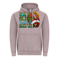 Vintage Zinc eat sleep football repeat Vintage Hoodie - texasbilliewilder