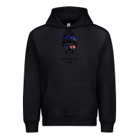 Black American Stars, American Flag Patterned Mom Skull Urban Hoodie - Bettercallsaul