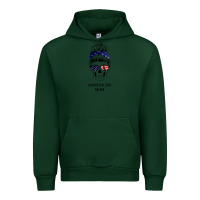 Forest Green American Stars, American Flag Patterned Mom Skull Urban Hoodie - Bettercallsaul