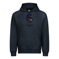 Navy American Stars, American Flag Patterned Mom Skull Urban Hoodie - Bettercallsaul